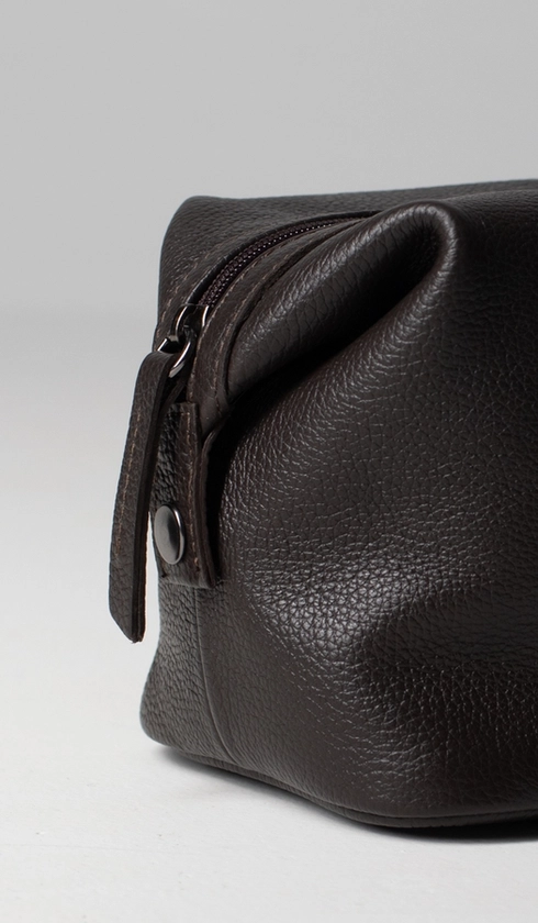 Necessaire Couro com Zíper