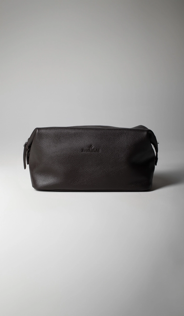 Necessaire Couro com Zíper — Brooksfield
