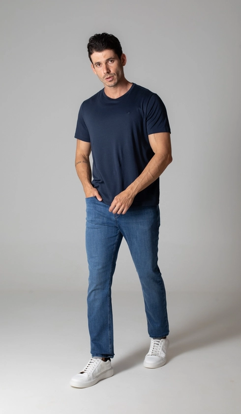 Calça Jeans 05 Bolsos Slim