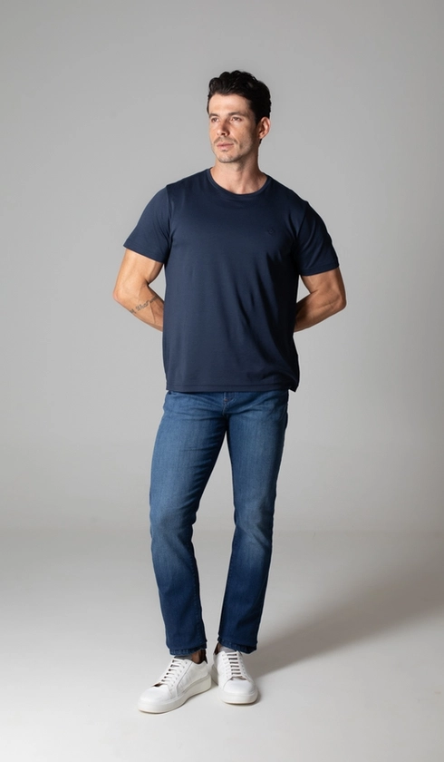 Calça Jeans 05 Bolsos Slim