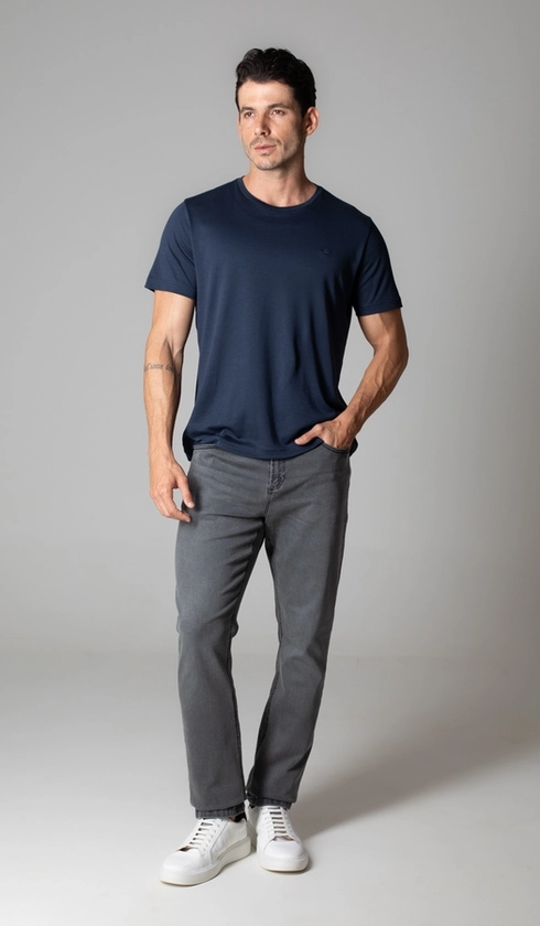Calça Jeans 05 Bolsos Slim
