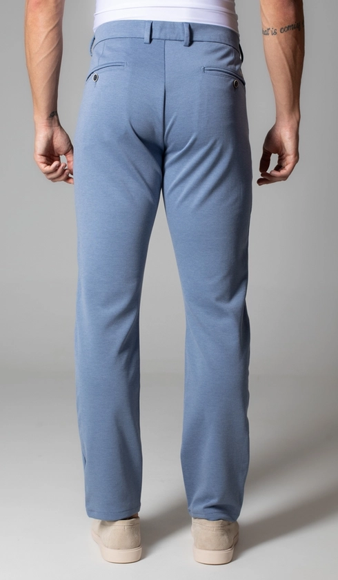 Calça Malha Bolso Faca Lisa