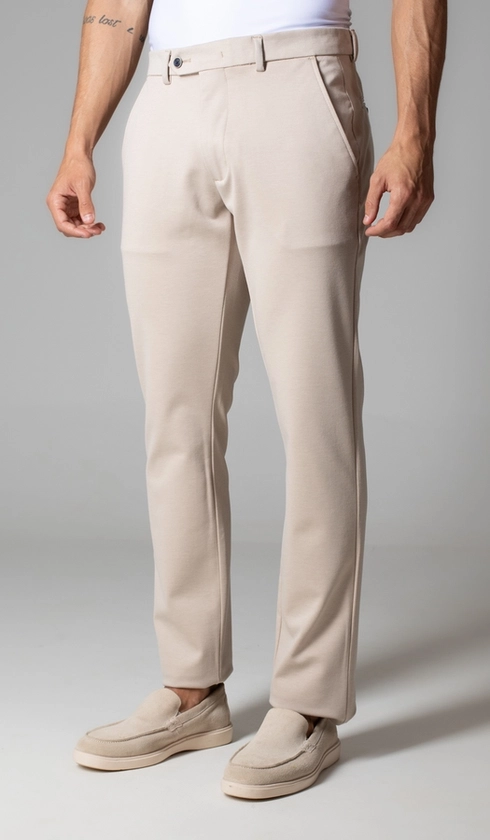 Calça Malha Bolso Faca Lisa