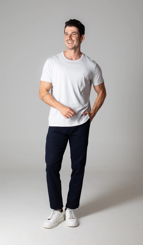 Calça Jeans Bolso Faca Slim Express