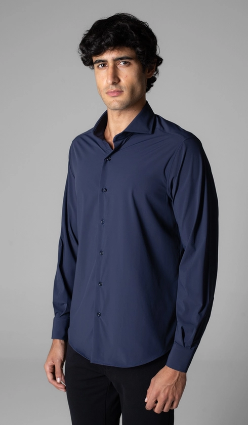 PGG ネイビー ラグランシャツ Camisa M/l Lisa Malha Poliamida Ptg