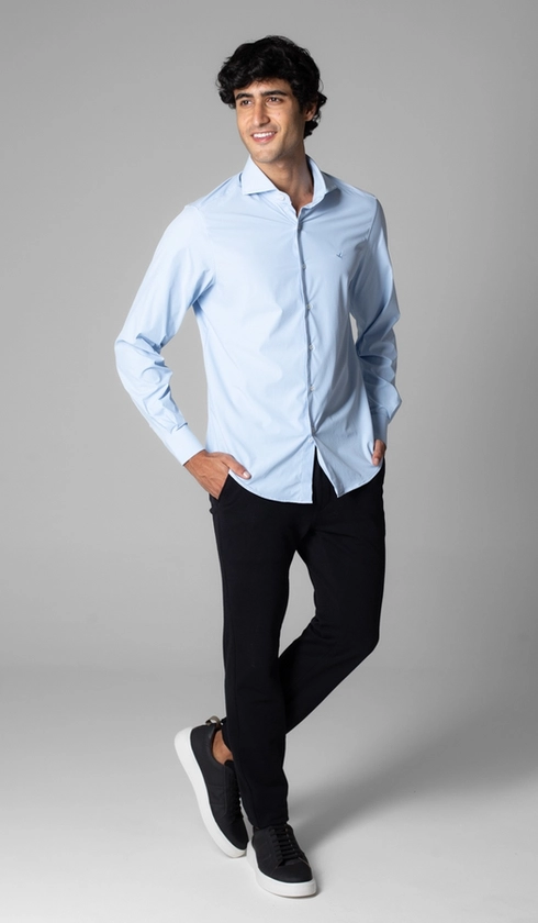 Camisa Manga LongaLisa Malha Poliamida