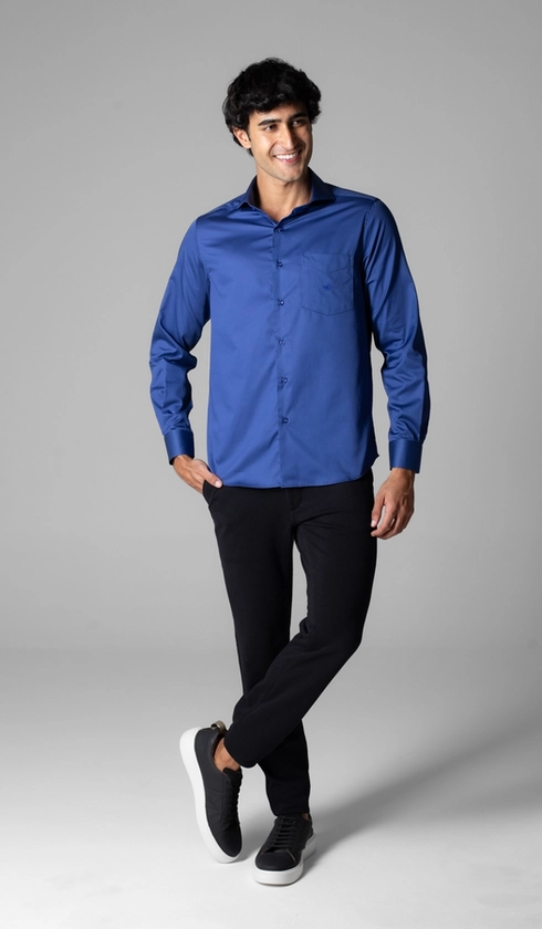Camisa Manga Longa Lisa