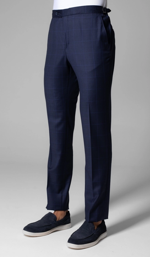Calça Sport Social Xadrez com Fivela