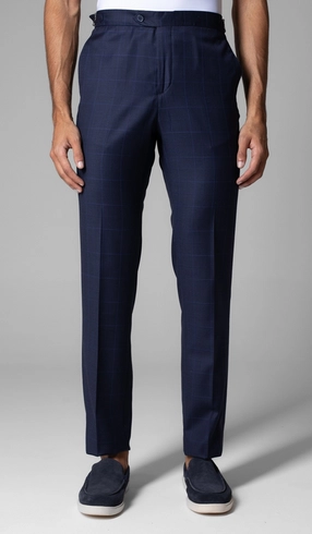 Calça Sport Social Xadrez com Fivela