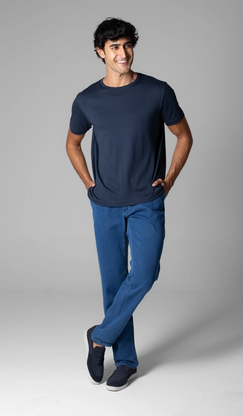 Calça Jeans Bolso Faca Slim Express