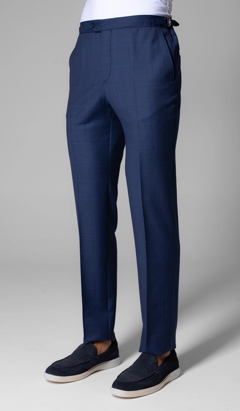 Calça Sport Social Xadrez com Fivela