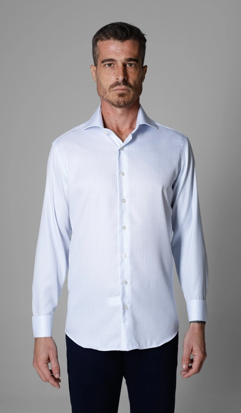 Camisa Social Xadrez Platinum
