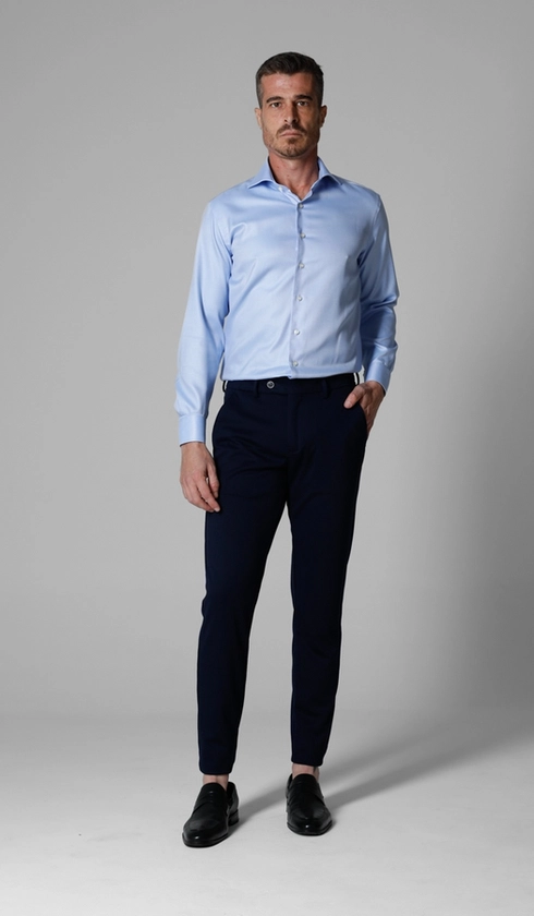 Camisa Social Maquinetada Platinum