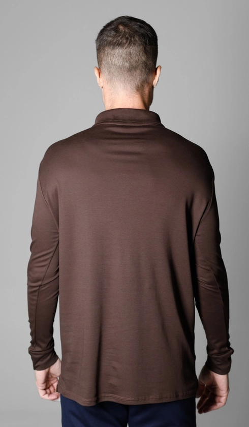 Polo Manga Longa Lisa Superior Cotton