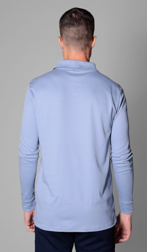 Polo Manga Longa Lisa Superior Cotton