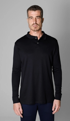 Polo Manga Longa Lisa Superior Cotton