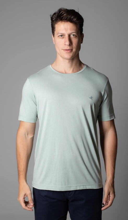 T-Shirt Manga Curta Gola Careca Liocel