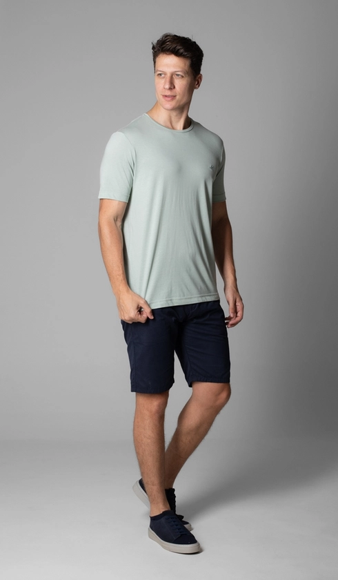 T-Shirt Manga Curta Gola Careca Liocel