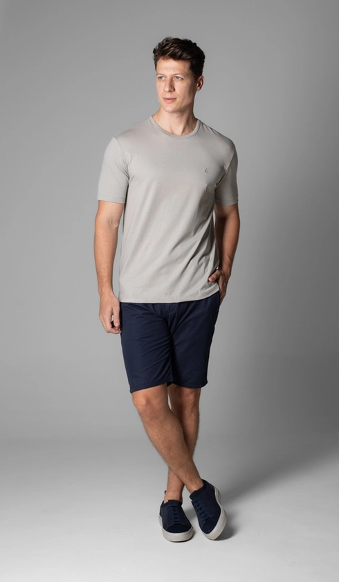 T-Shirt Manga Curta Gola Careca Liocel
