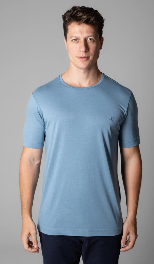 T-Shirt Manga Curta Gola Careca Liocel