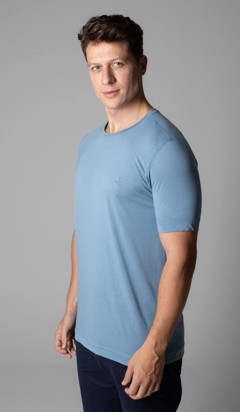 T-Shirt Manga Curta Gola Careca Liocel
