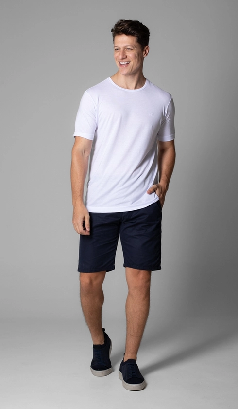 T-Shirt Manga Curta Gola Careca Liocel
