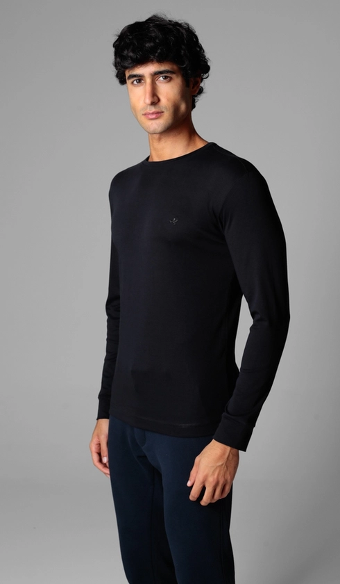 T-Shirt Manga Longa Lisa Superior Cotton