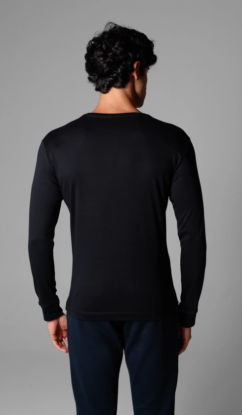 T-Shirt Manga Longa Lisa Superior Cotton