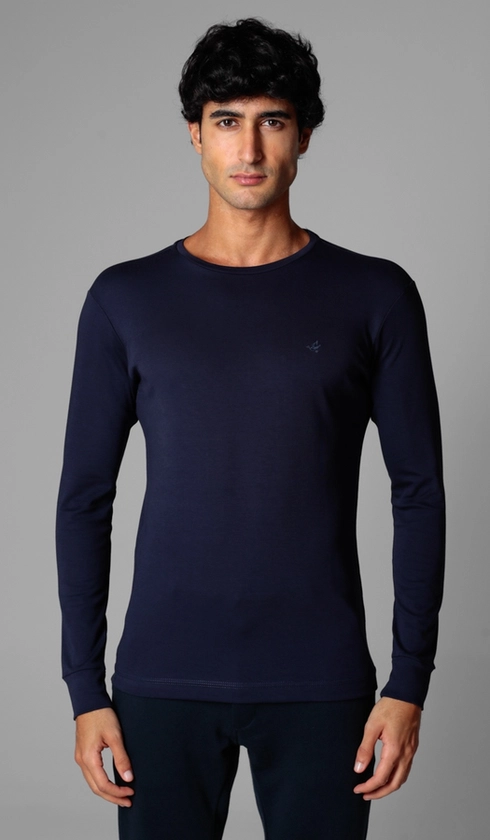 T-Shirt Manga Longa Lisa Superior Cotton