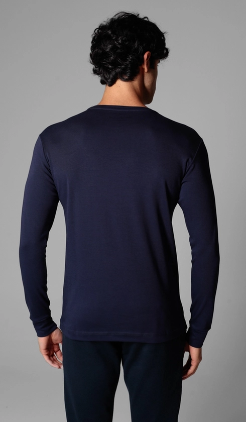 T-Shirt Manga Longa Lisa Superior Cotton