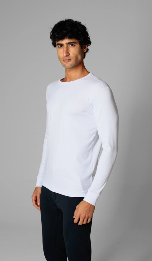 T-Shirt Manga Longa Lisa Superior Cotton
