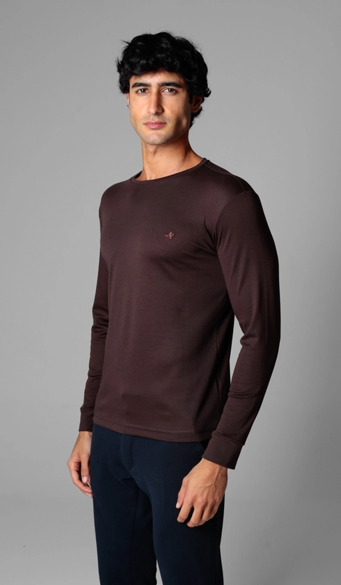 T-Shirt Manga Longa Lisa Superior Cotton