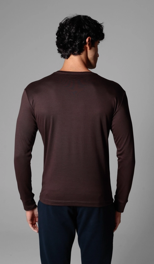 T-Shirt Manga Longa Lisa Superior Cotton