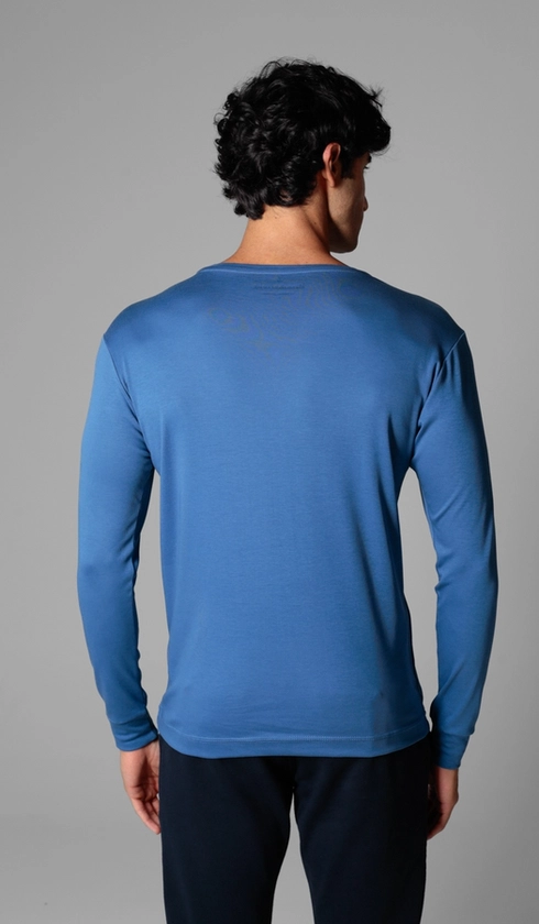 T-Shirt Manga Longa Lisa Superior Cotton