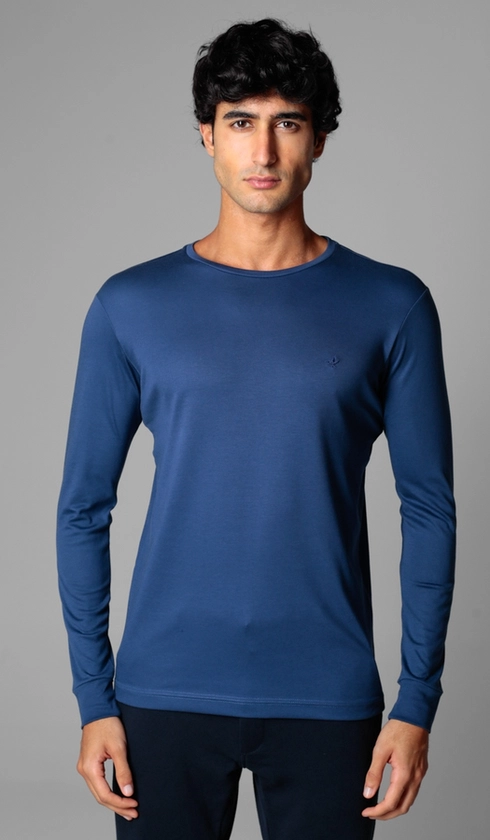 T-Shirt Manga Longa Lisa Superior Cotton