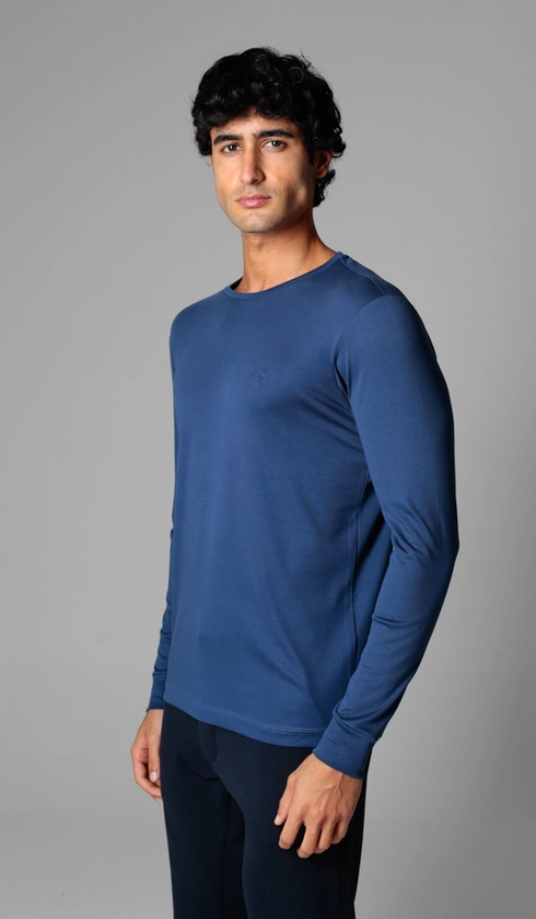 T-Shirt Manga Longa Lisa Superior Cotton