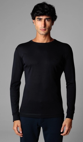 T-Shirt Manga Longa Lisa Superior Cotton