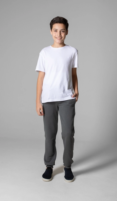 Calça Básica Moletom com Punho
