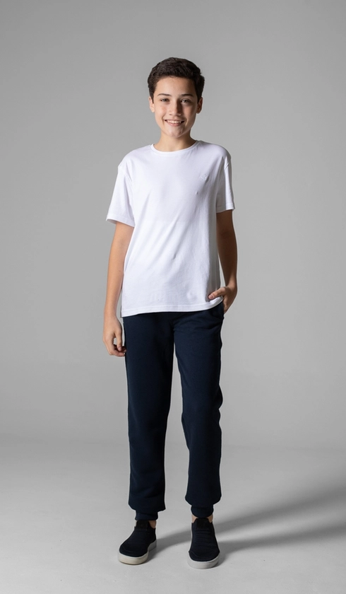 Calça Básica Moletom com Punho