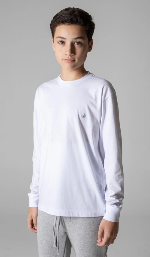 T-Shirt Manga Longa Básica Gola Careca
