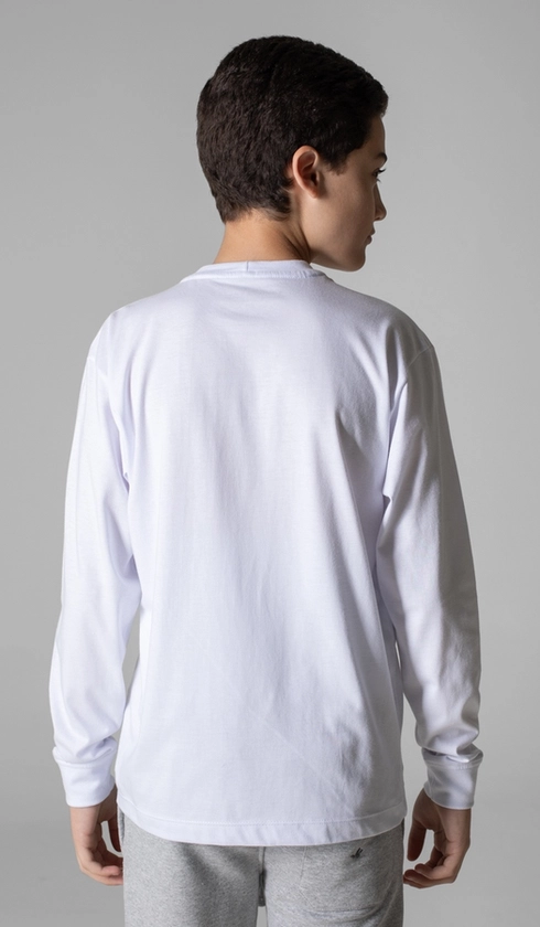 T-Shirt Manga Longa Básica Gola Careca