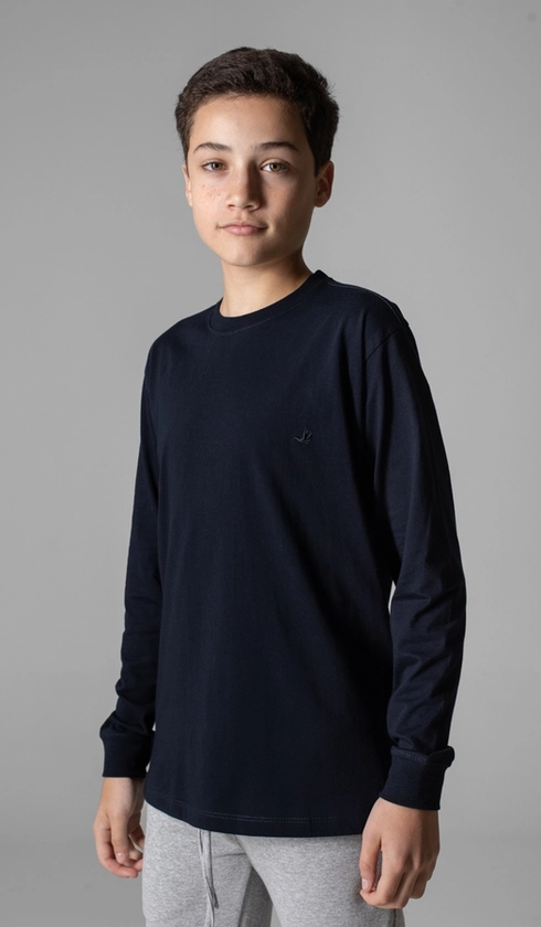 T-Shirt Manga Longa Básica Gola Careca