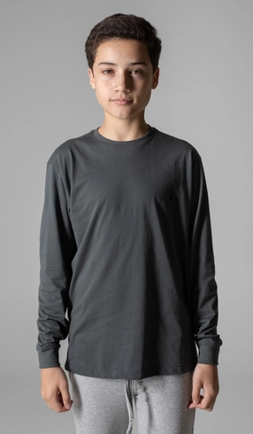 T-Shirt Manga Longa Básica Gola Careca