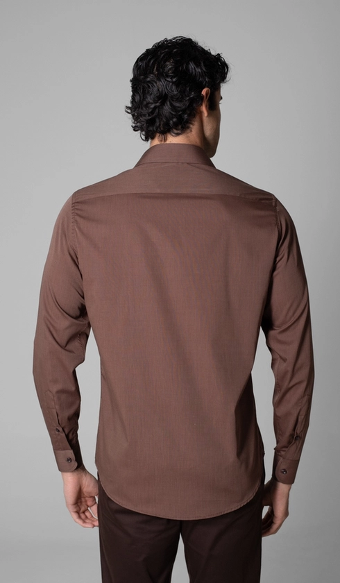 Camisa Manga Longa Lisa Fio a Fio