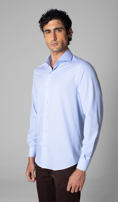Camisa Manga Longa Lisa Fio a Fio