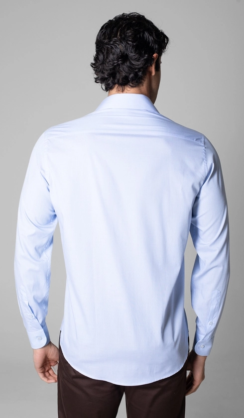 Camisa Manga Longa Lisa Fio a Fio