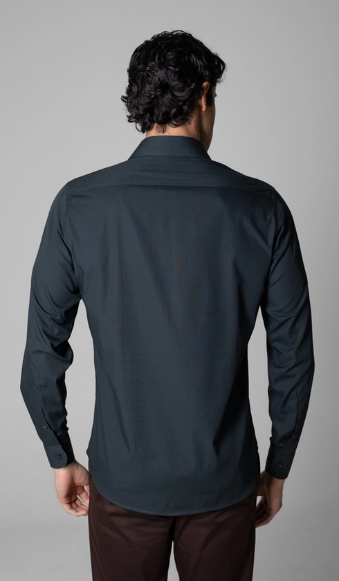 Camisa Manga Longa Lisa Fio a Fio