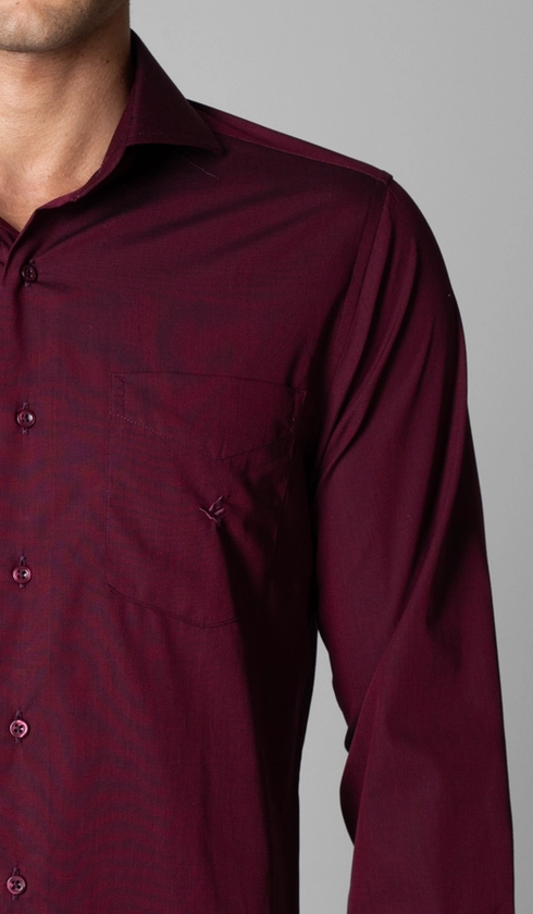Camisa Manga Longa Lisa Fio a Fio