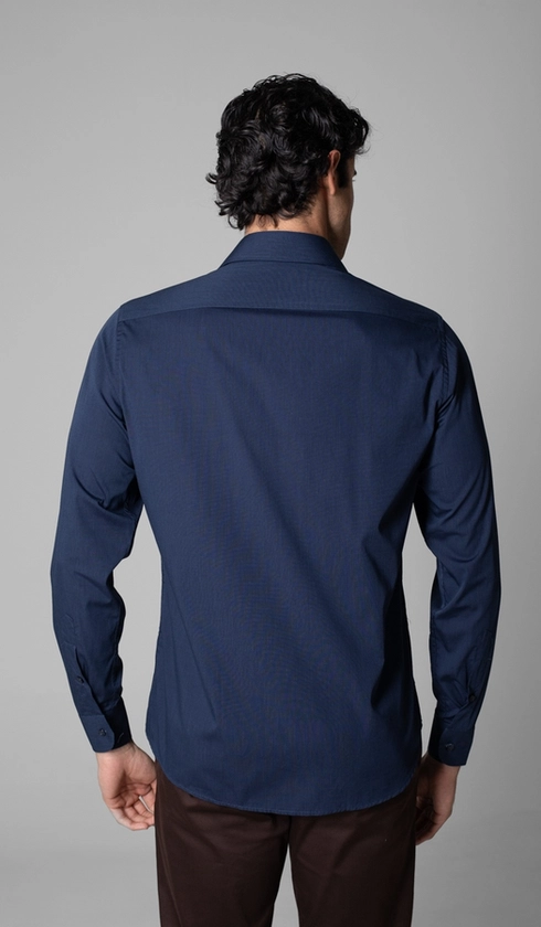 Camisa Manga Longa Lisa Fio a Fio