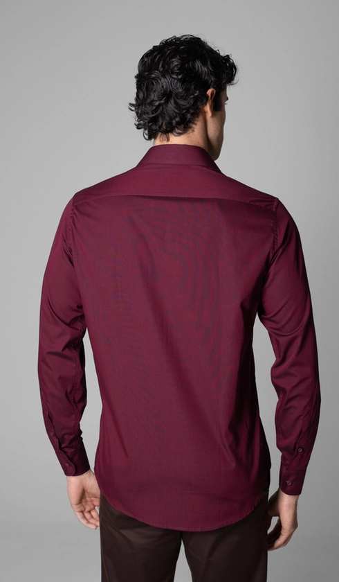 Camisa Manga Longa Lisa Fio a Fio